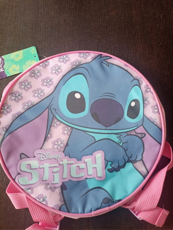 Sac à dos Stitch Disney – Style Rond et Détail Fleuri