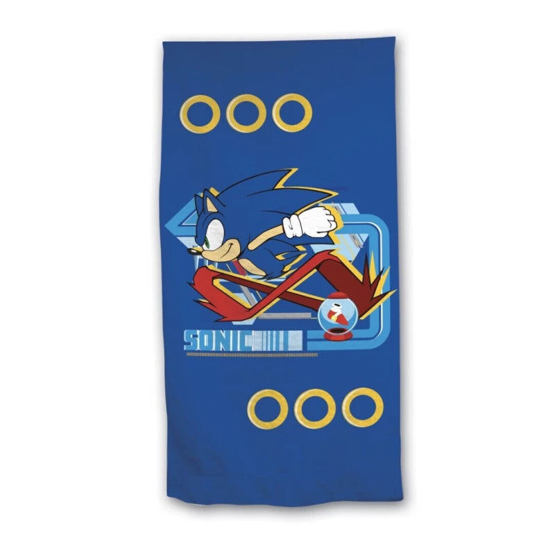 Serviette de plage - Sonic - Bleu - 70x140 cm