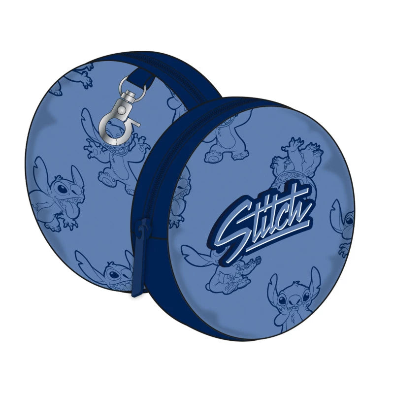 Pochette Ronde Stitch Officielle Disney – Accessoire Compact pour Enfants | Univers de Nos Loustics