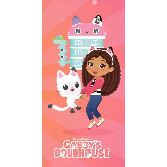 Serviette de plage - Gabby et son chat - 70x140 cm